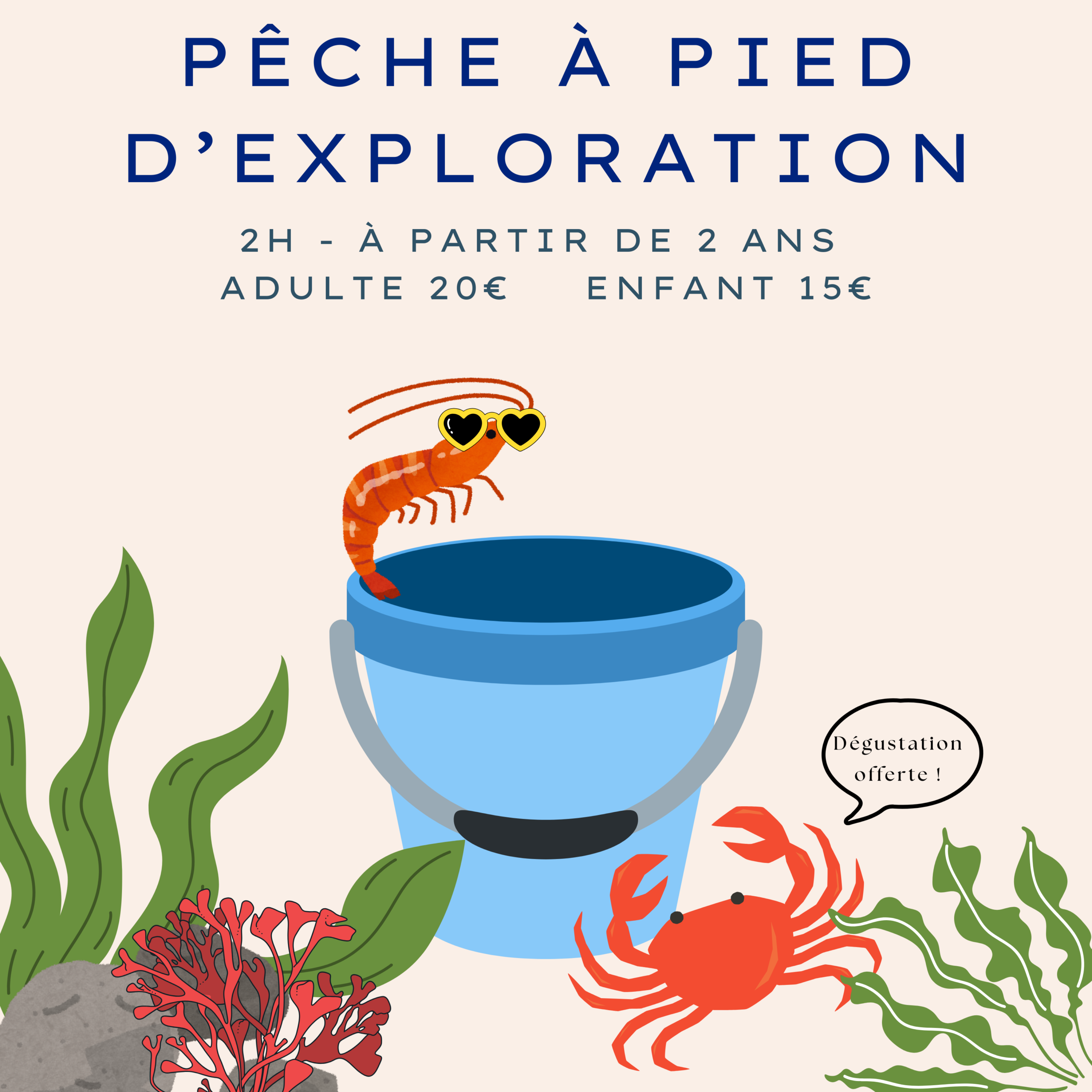 Sortie pêche à pied pour enfants sur l’île d’Oléron