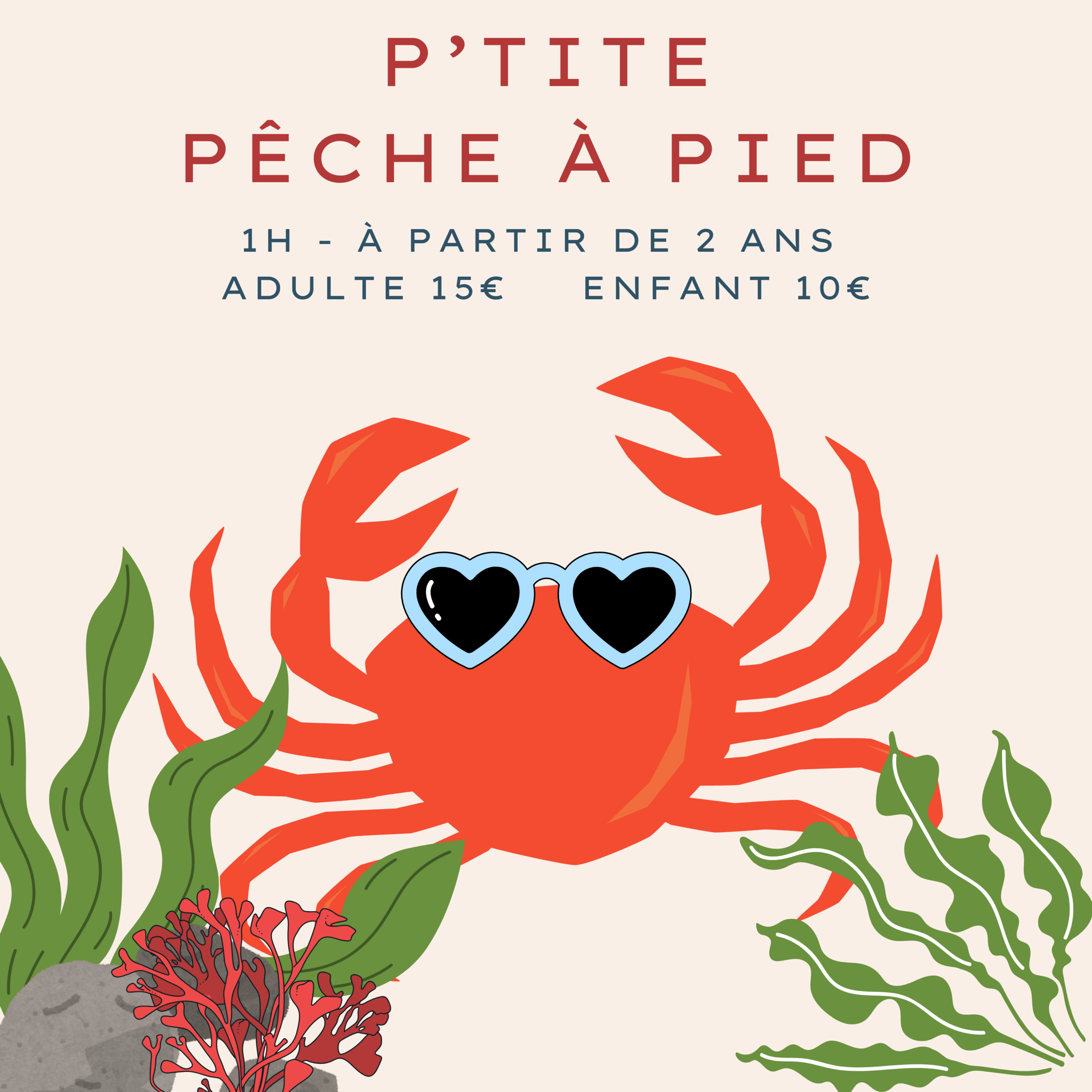 Sortie p'tite pêche à pied pour enfants sur l’île d’Oléron