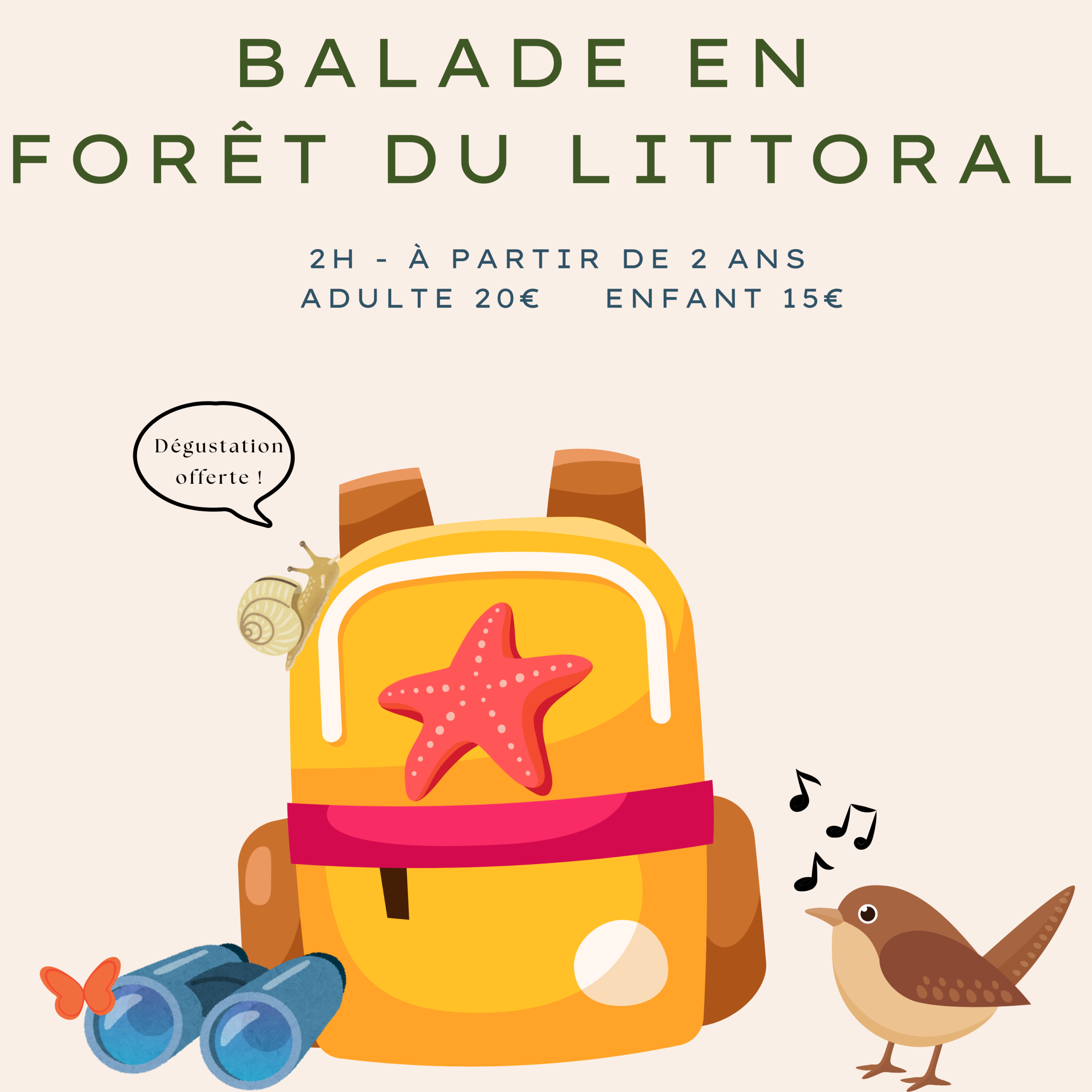 Balade découverte nature en famille à Oléron